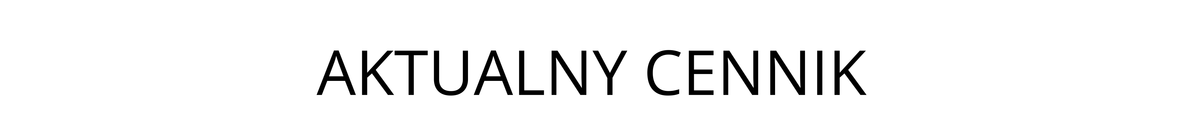 Aktualny cennik