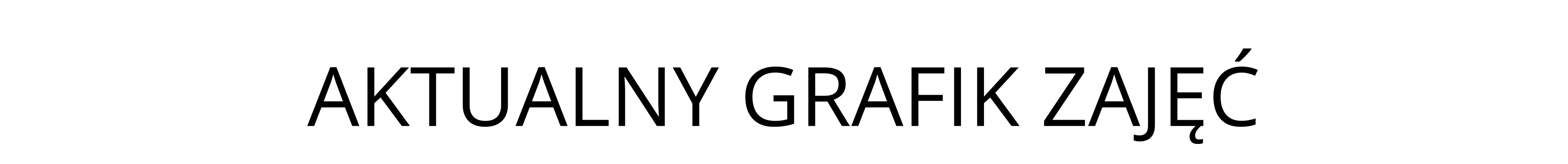 Aktualny grafik zajęć