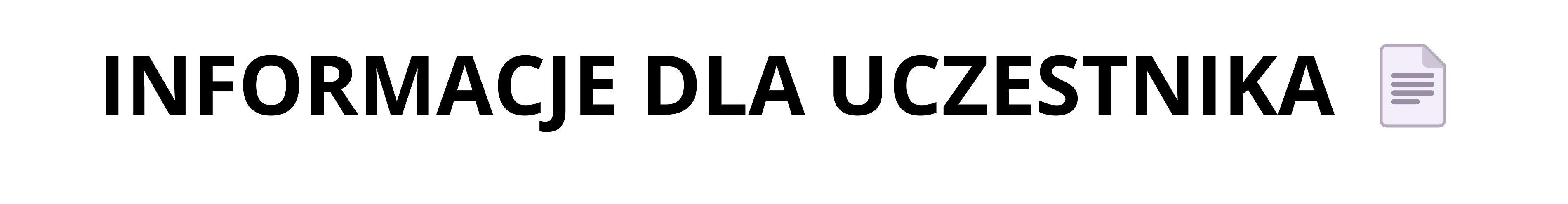 Informacje dla uczestnika